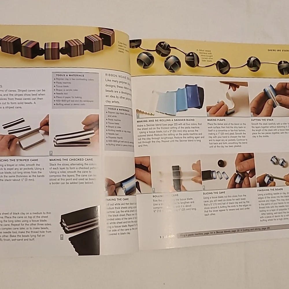 Making Polymer Clay Beads Step Book By Step Book By Carol Blackburn Jewelry - Picture 10 of 16